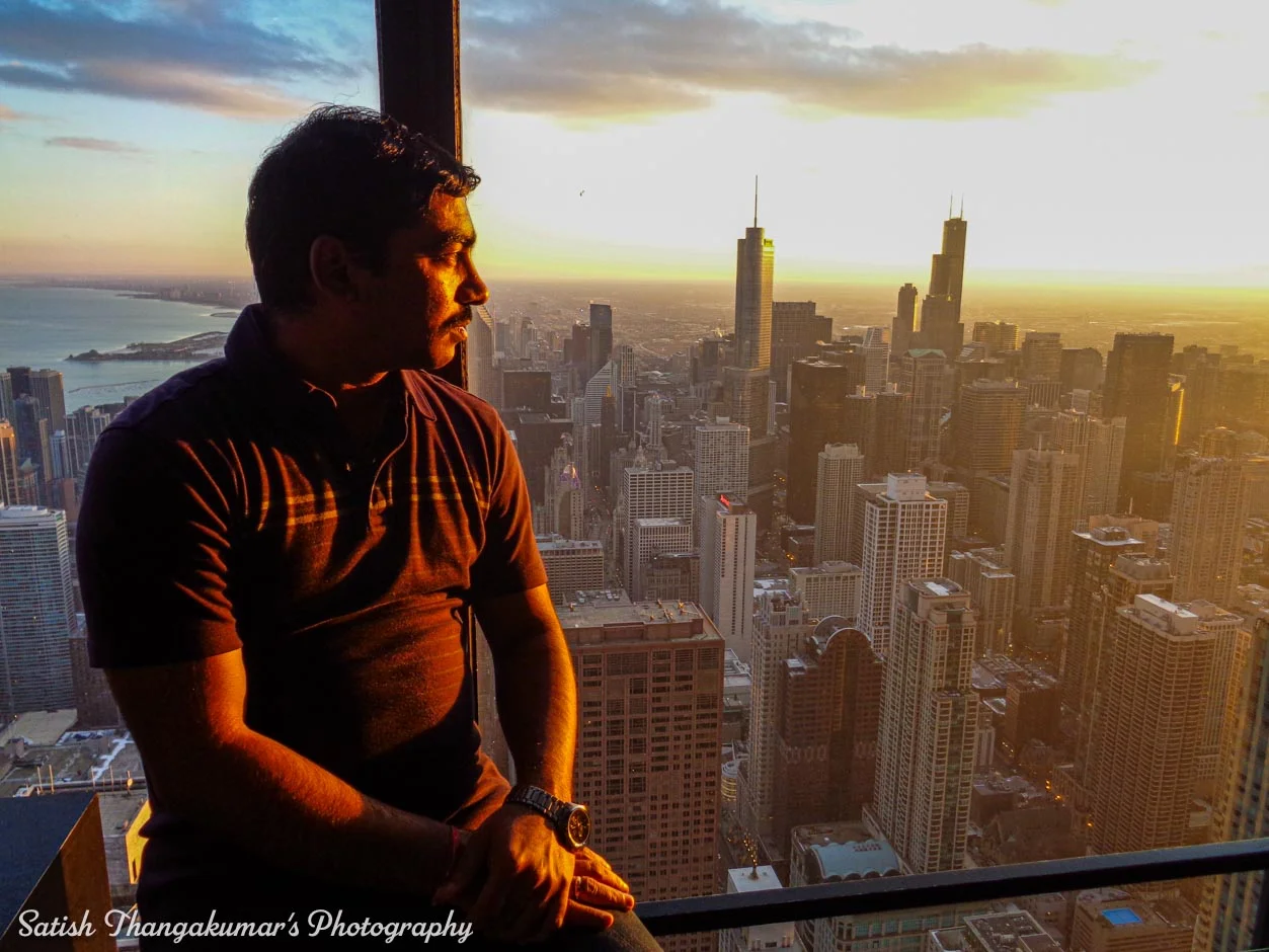 Sunset view from 360 CHICAGO
